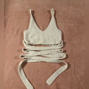 Urban outfitters Sherpa Crop top